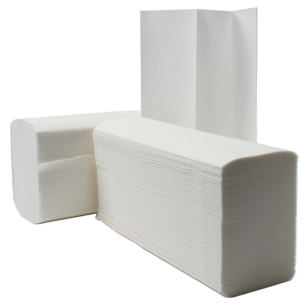 Mediq, 2 lag, håndklædeark, Z-fold, 24x24 cm, 36gr/m2