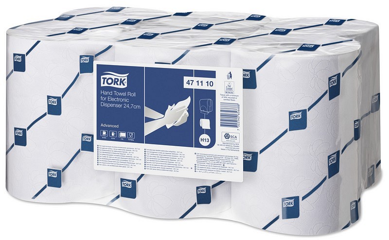 Tork Advanced, Håndklædeark på rulle til Elektronisk Disp 24,7 cm