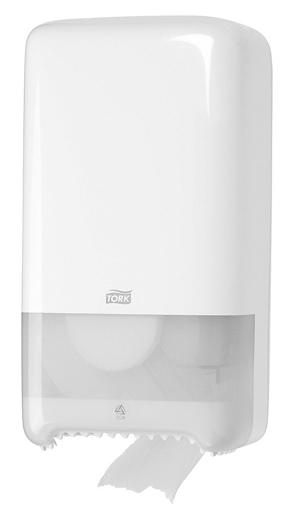 Tork, dispenser til toiletruller T6, hvid