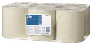 Tork Universal, 1-lags aftørringspapir, gul, M2, centerfeed, 310