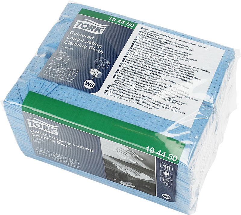 Tork Premium, specialklud, blå, W8, 30 cm x 38 cm