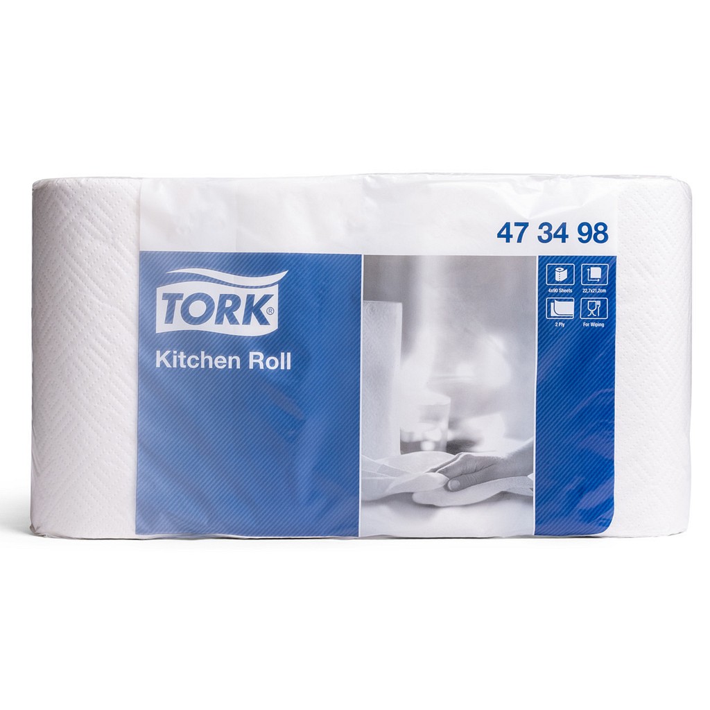 Tork, 2-lags køkkenrulle plus 2, hvid