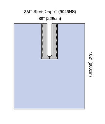 Steri-Drape, slidslagen med klæb 7x70cm steril, 150 cm x 183 cm