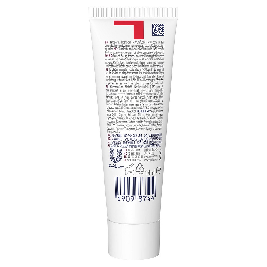 Zendium tandpasta, sensitive, tube, 15 ml