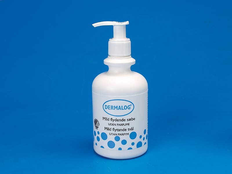 Dermalog, mild fl. sæbe med pumpe uden parfume, 300 ml