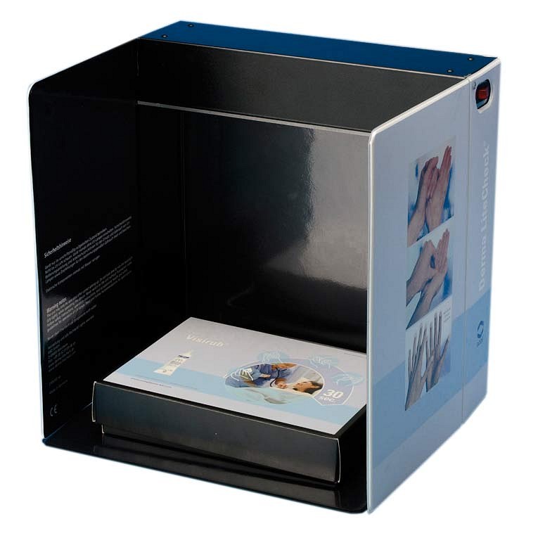 Dermalite, UV boks incl.2 x 10 ml Visirub, 35x35x10,8 cm