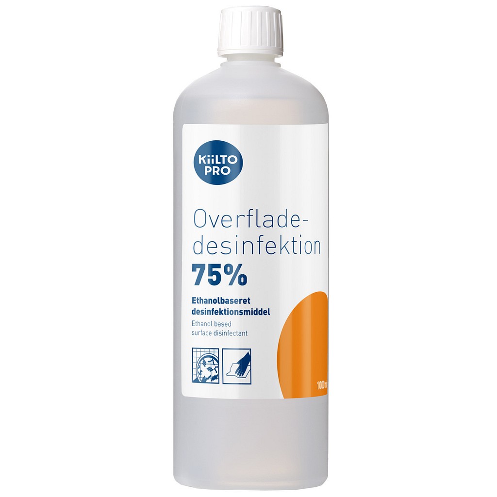 Kiilto Pro, 75% overfladedesinfektion, flydende, 1000 ml