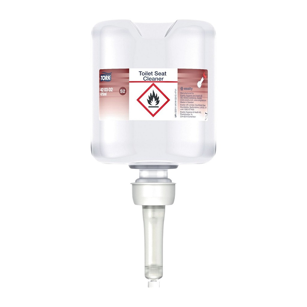 Tork Premium, Toiletsæderens, S2, uden farve, parfumefri, 475 ml