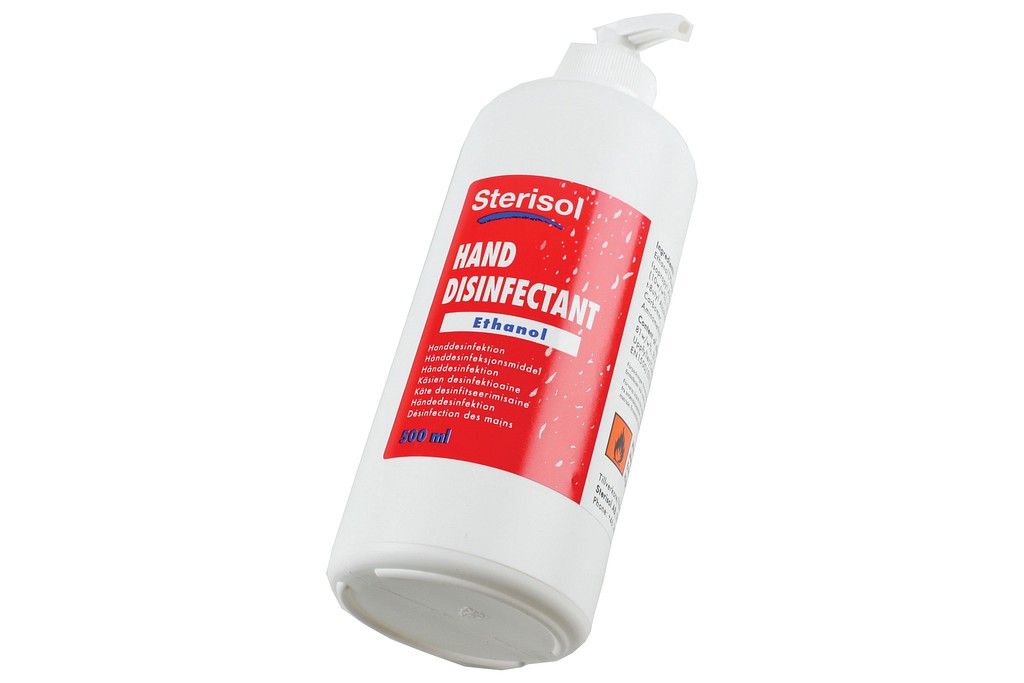 Sterisol, hånddesinfektion, 81 % ethanol med glycerol, 500 ml