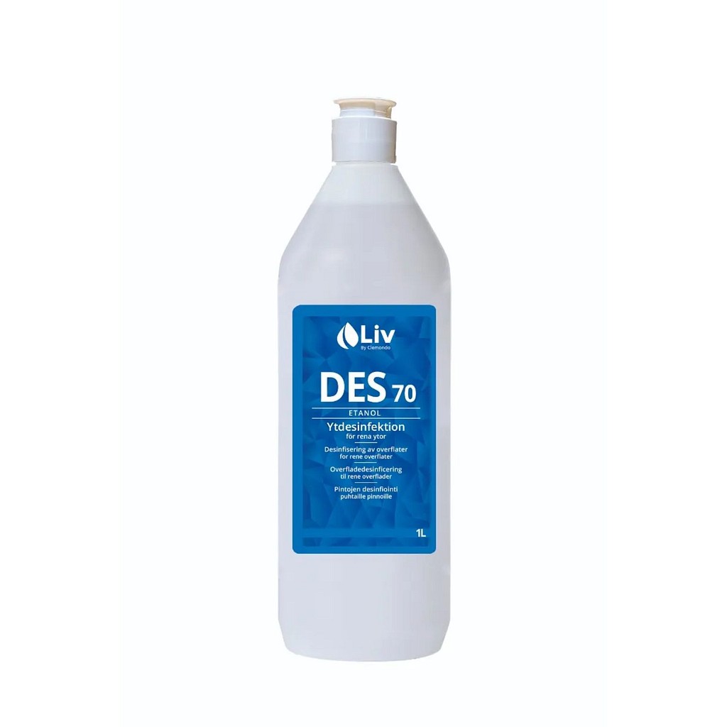 LIV DES, Overfladedesinfektion 70%, 1000 ml