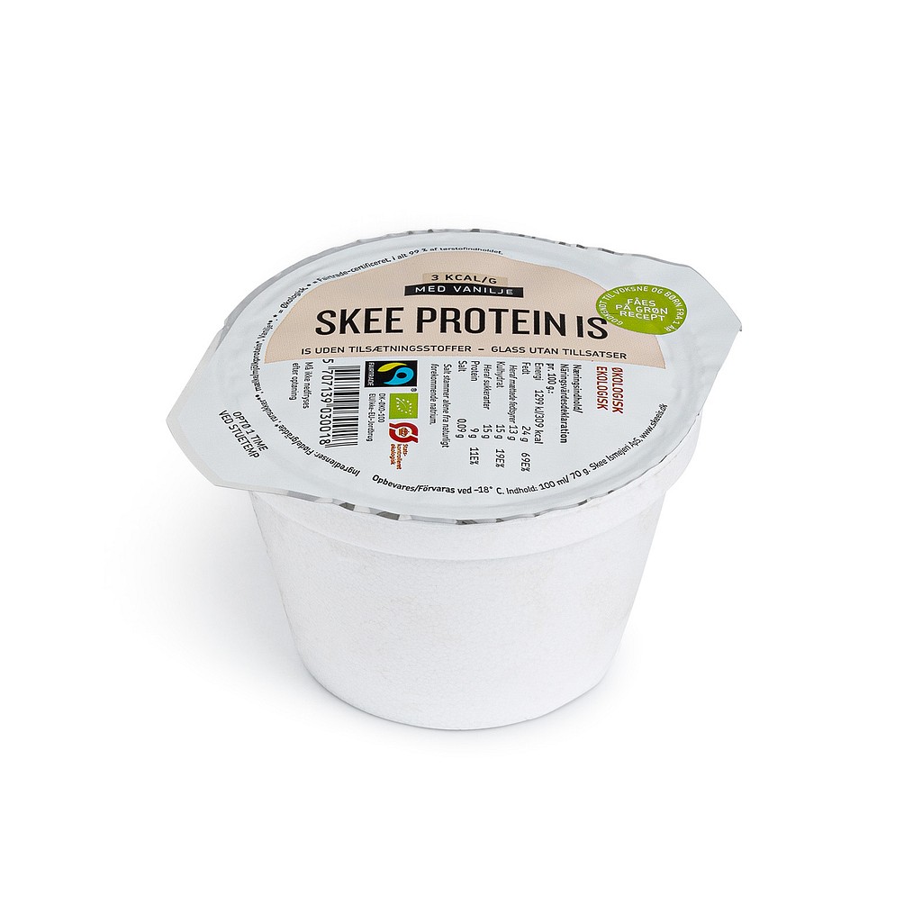SKEE, økologisk, protein is, vanilje, 70 g
