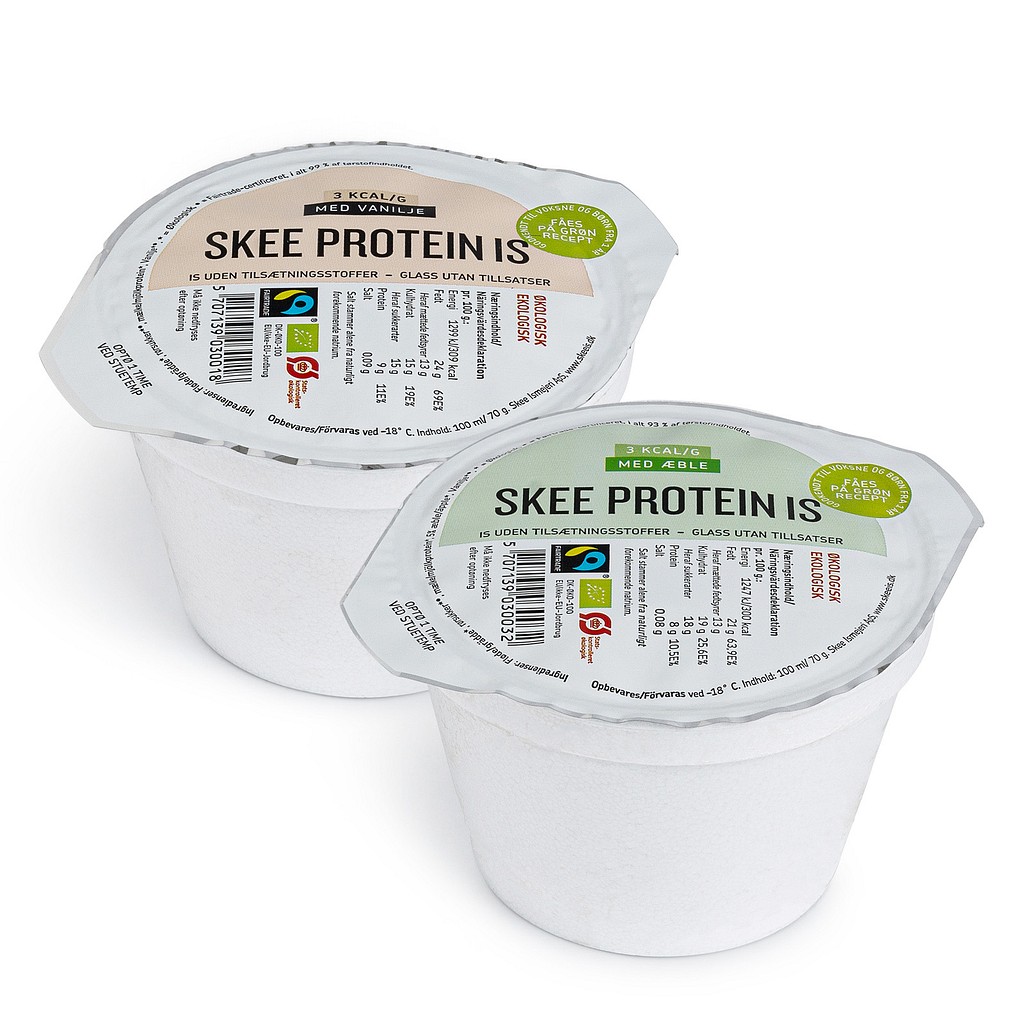 SKEE, protein is, mix vanilje-æble, 70 g