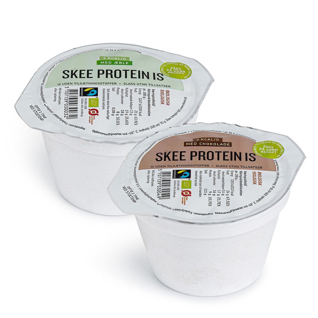SKEE, protein is, mix æble-choko, 70 g