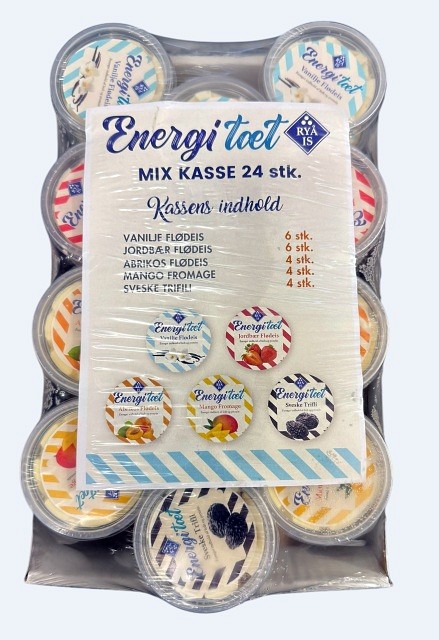 RYÅ IS, energitæt, mix af smage, 70 g