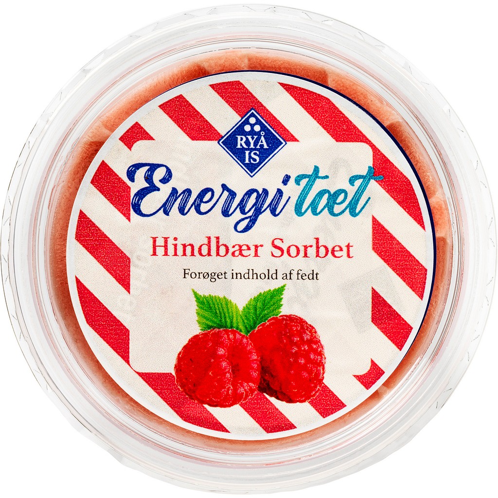 RYÅ IS, hindbær sorbet, energitæt, 70 g