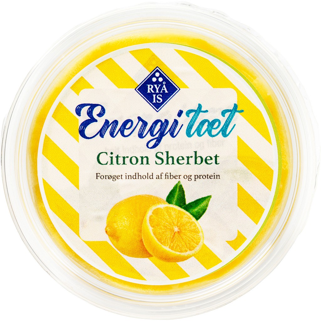 RYÅ IS, citron sherbet, energitæt, 70 g
