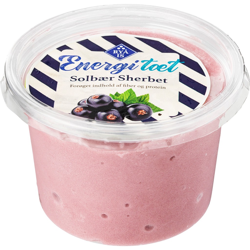 RYÅ IS, solbær sherbet, energitæt, 70 g
