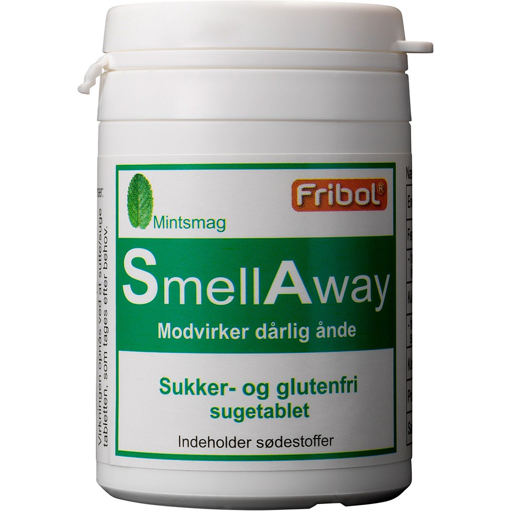 Fribol, SmellAway sugetablet, mint, indeh. sødestoffer, 50 g