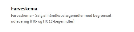 Panodil, Håndkøbsmedicin tabletter HX, 500 mg