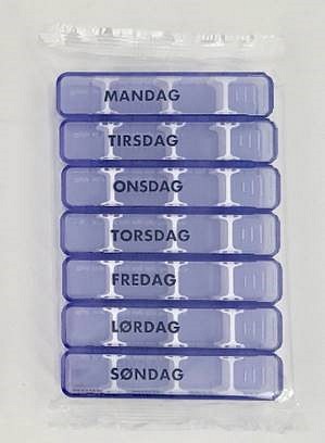 MEDIDOS, ugesæt refill med medicinkort, uden mappe