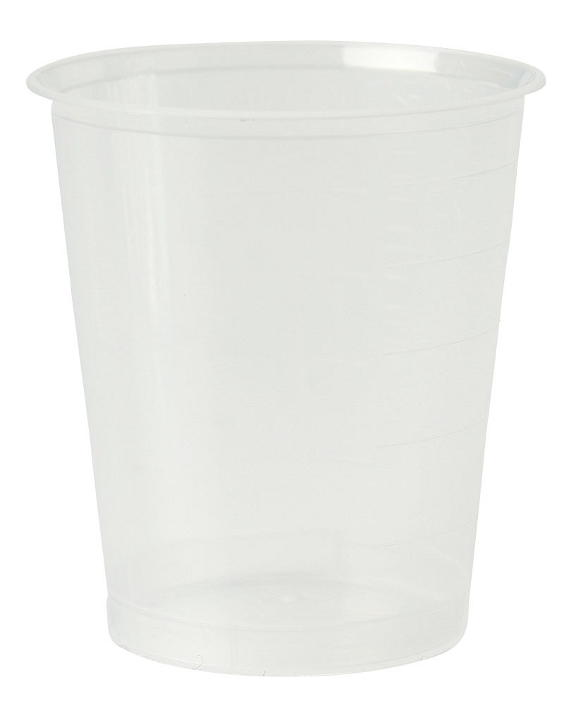 Mediq, medicinbæger med graduering, natur, plast, 30 ml