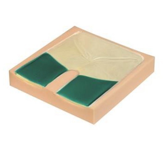 ADL, Relax Duogel gelépude komplet med betræk, 43 cm x 43 cm x 7 cm