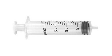 Sol-M, sprøjte, luer, 3-komp., steril, 20 ml