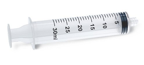 Sol-M, sprøjte, luer lock, 3-komp., steril, 30 ml