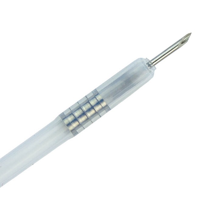 Micro-Tech, Injection Needle L. 4 mm 25G, safety, st., Ø 2,8 mm L: 2300 mm