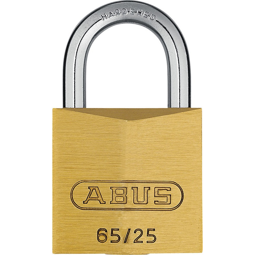 Abus hængelås, 25mm med 2 stk. nøgler nr. 251, model 65/25