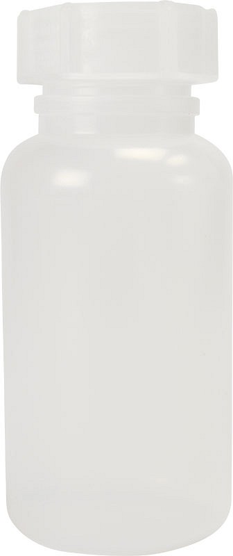 Plastflaske, med bred hals og skruelåg, 1000 ml