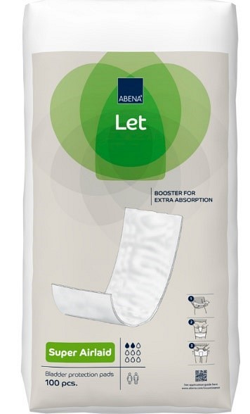 Abena, usterilt absorberende indlæg, Abri-let, super, 12 cm x 32 cm