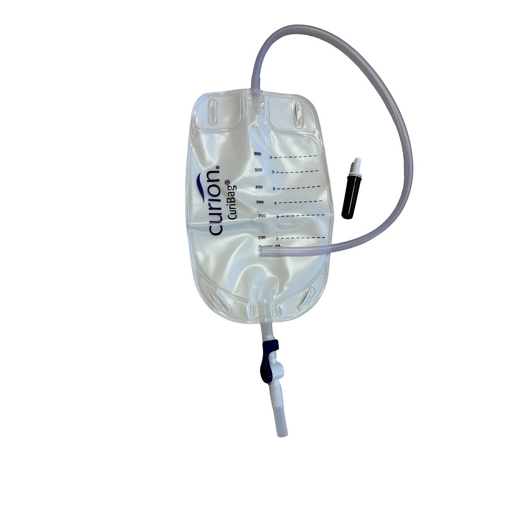 CURIbag, benpose, 50cm just.slange, drejeventil, NW, 600 ml