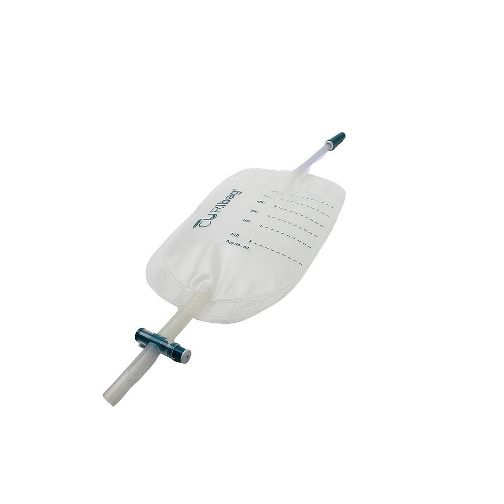 CURIbag, benpose, 10cm slange, krydsventil, 750 ml
