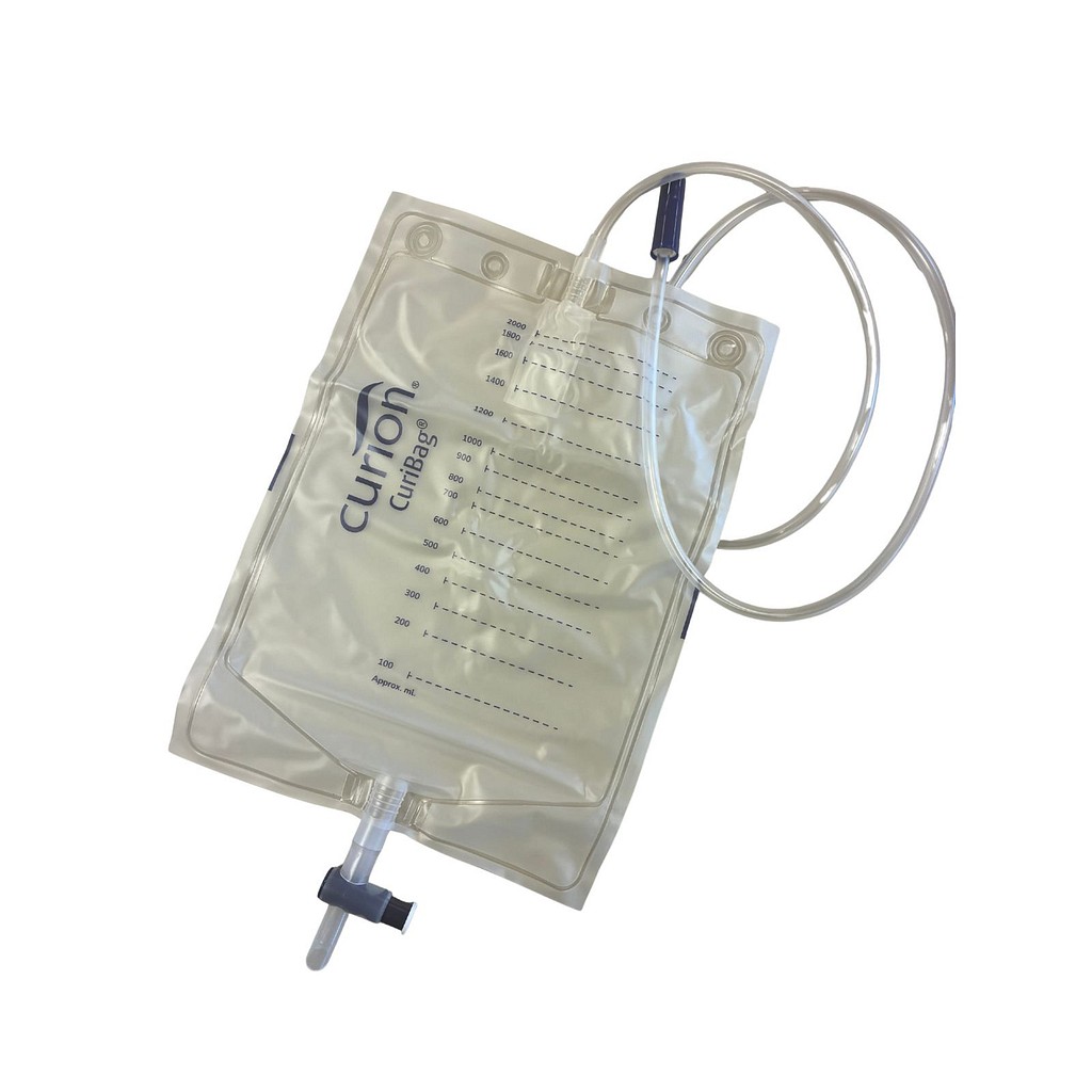 CURIbag, sengepose, 110cm slange, krydsventil, 2000 ml