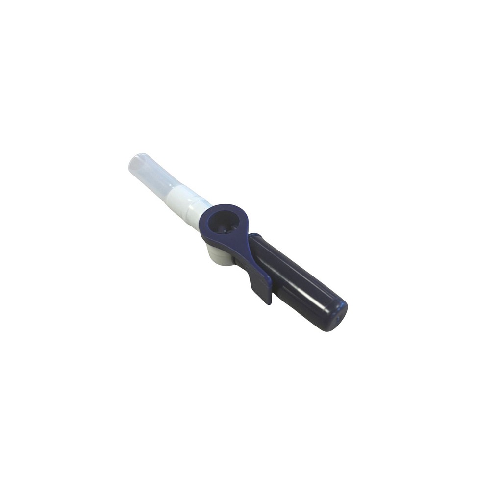 CURIbag, kateterdrejeventil, farvet, silikoneslange, steril