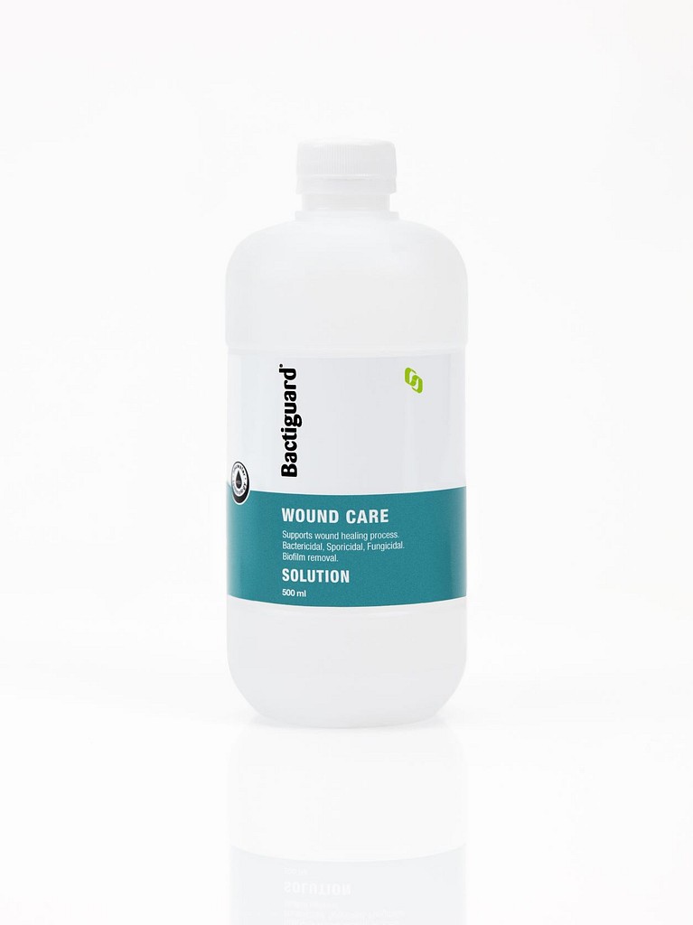 Bactiguard wound care, Antimikrobiel sårskyllevæske u. spray, 500 ml