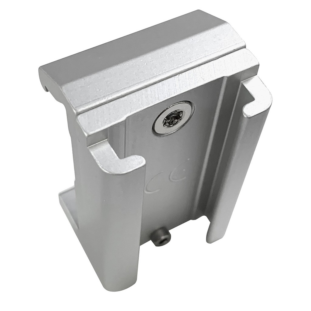 Mediplast, kanisterholder til skinne, aluminium, 20 mm x 40 mm
