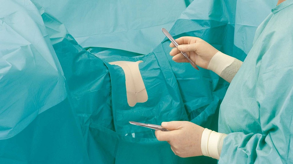 Barrier, vaginalafdæk. med opsamlingspose, 2-lag, steril