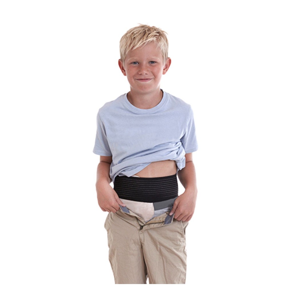 Nordicare StomiMini, stomibælte, elastisk, velcro, sort, højde: 7,5 cm, ONE SIZE