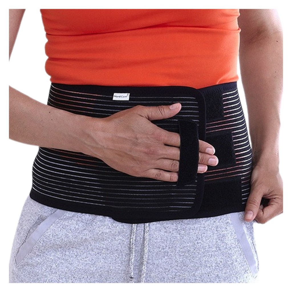 Nordicare Smidig, bælte, velcro, sort, højde: 20 cm, 80-100 cm, medium