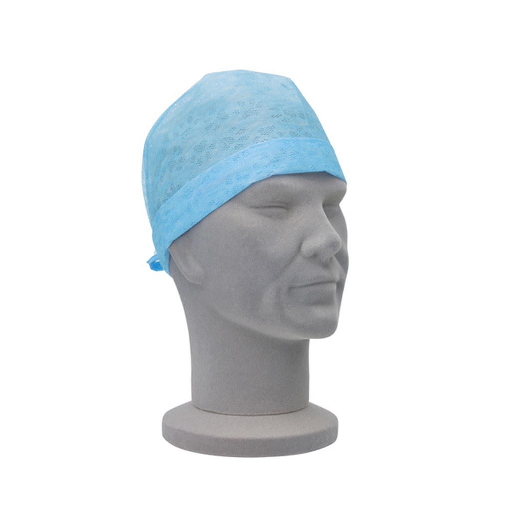 365, OP hue, blå, bindebånd i nakke, non woven