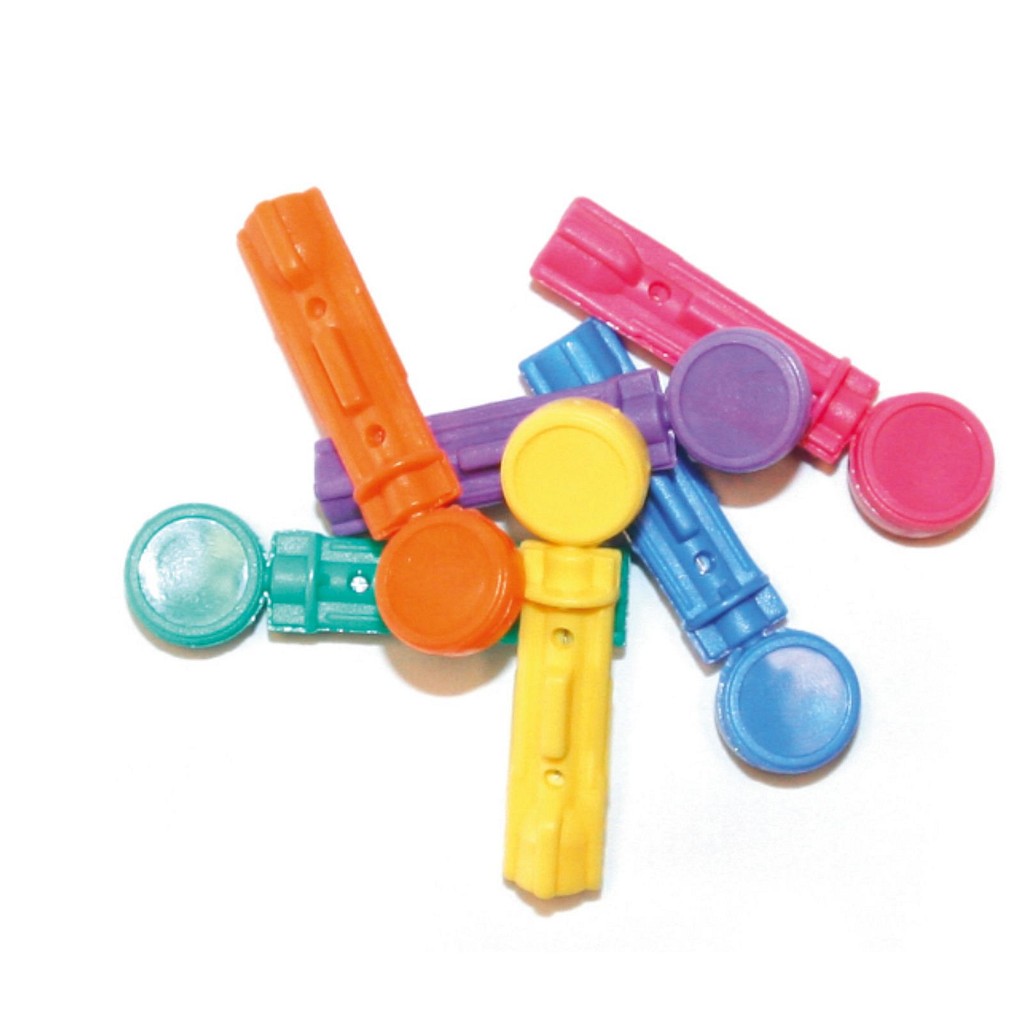 Klinion, Soft fine lancetter ass. farver, steril, 30G (0,31 mm)