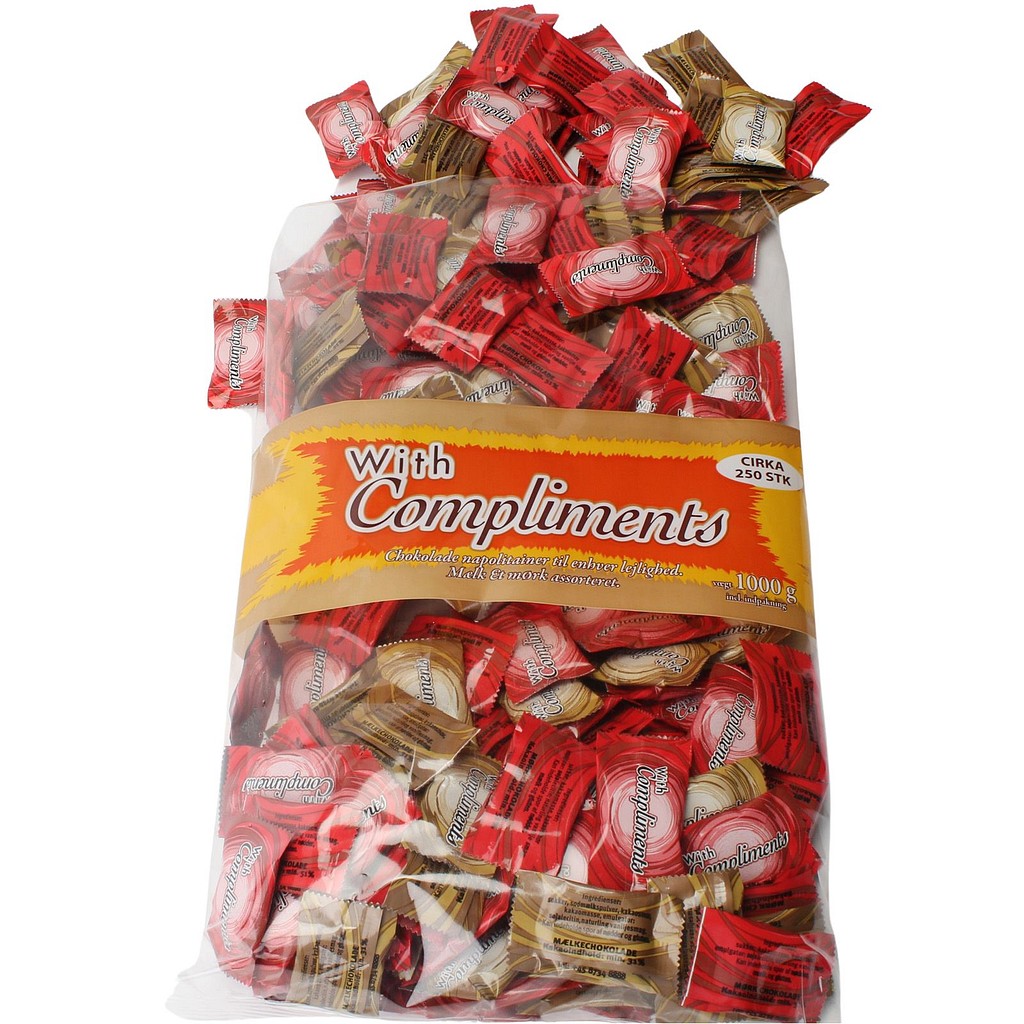 Chokolade, With Compliments Mælk/Mørk
