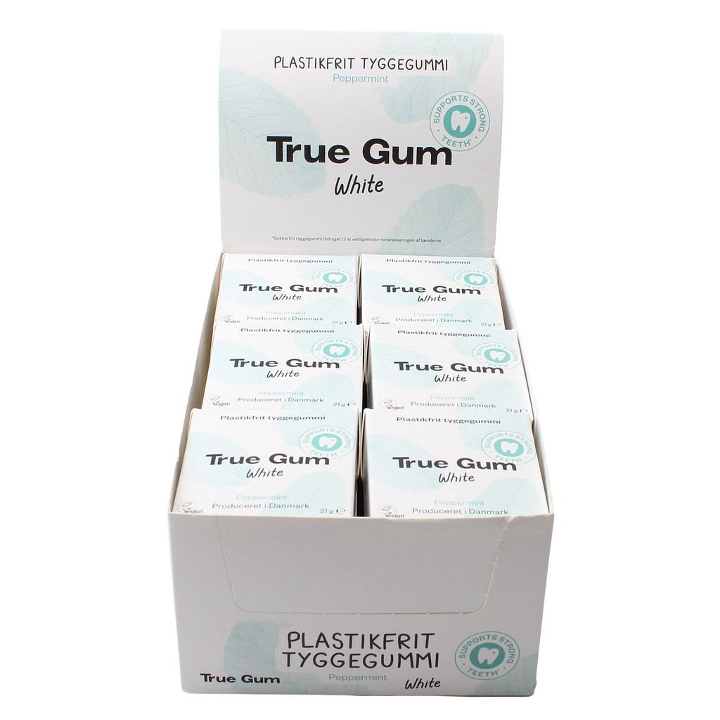 Tyggegummi, True Gum Mint, 21 gram