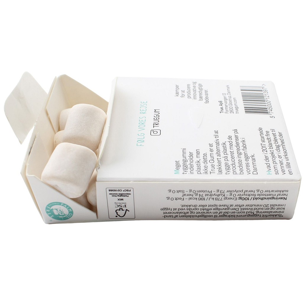 Tyggegummi, True Gum Mint, 21 gram