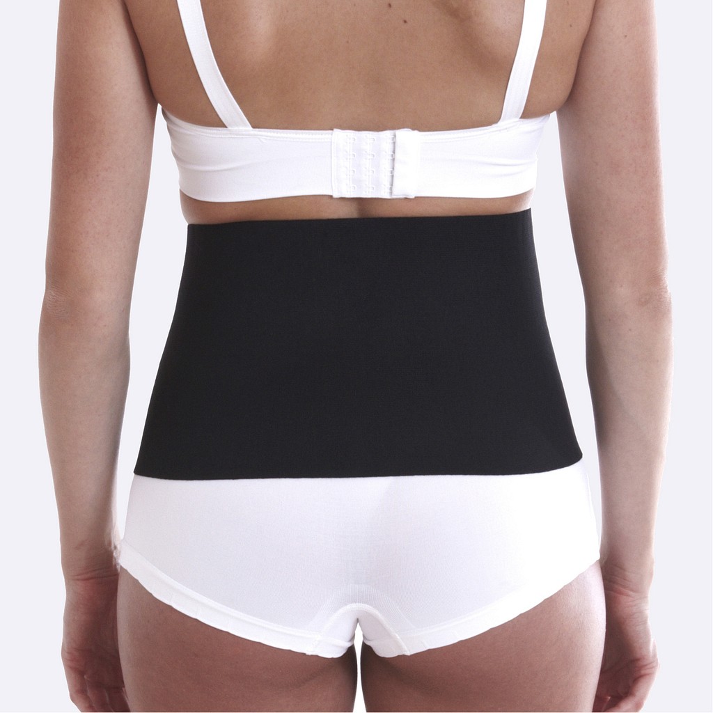 Nordicare Stomi BAS bælte, velcro, klipbar, sort, L: 80-95 cm, H: 20 cm, small