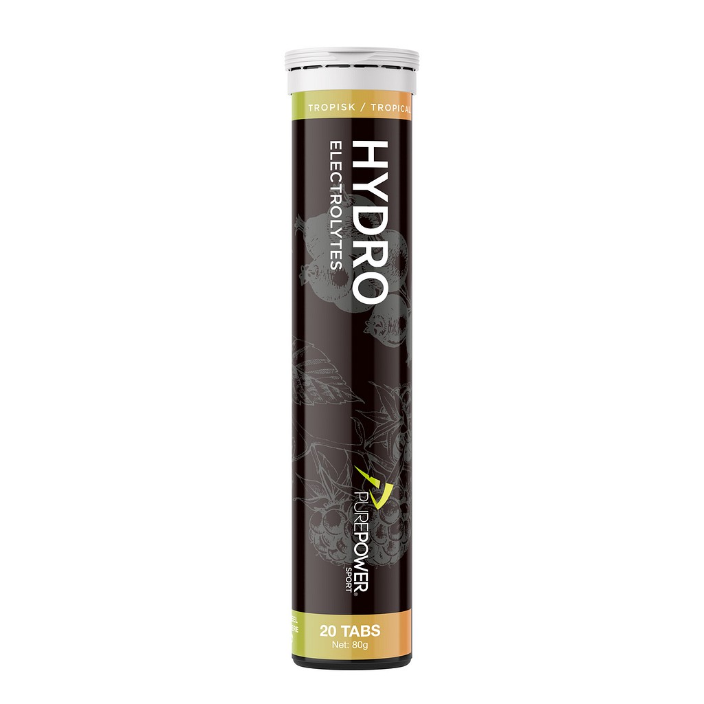 Pure Power Sport, Hydro elektrolytter, Tropical, 4 g