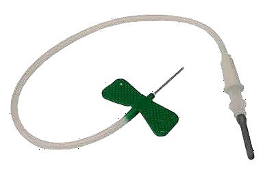 Vacuette, blodprøvetag.sæt m/lueradapt Grøn, 19 cm, 21G x 3/4in, 0,8 mm x 19 mm