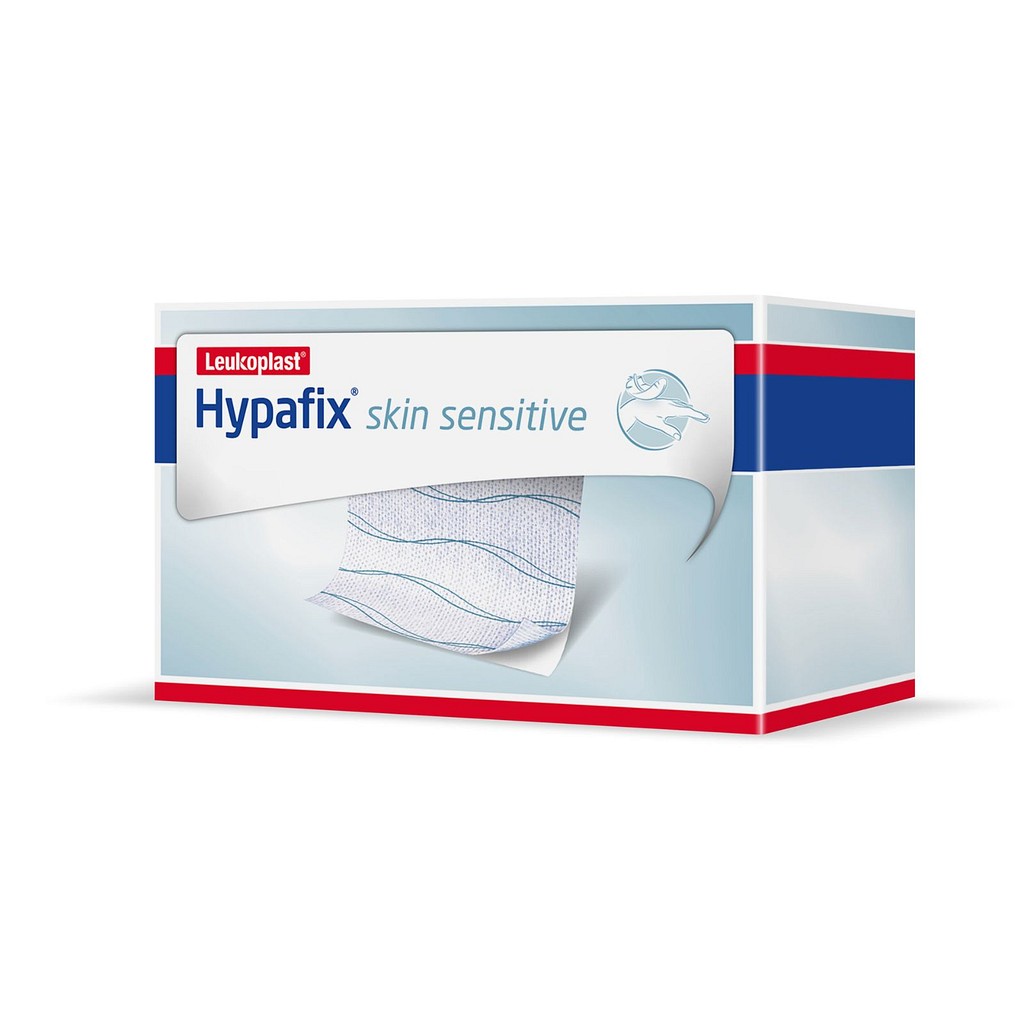 Hypafix skin sensitive, fikseringsplaster, med silikoneklæb, rulle, 15 cm x 5 m